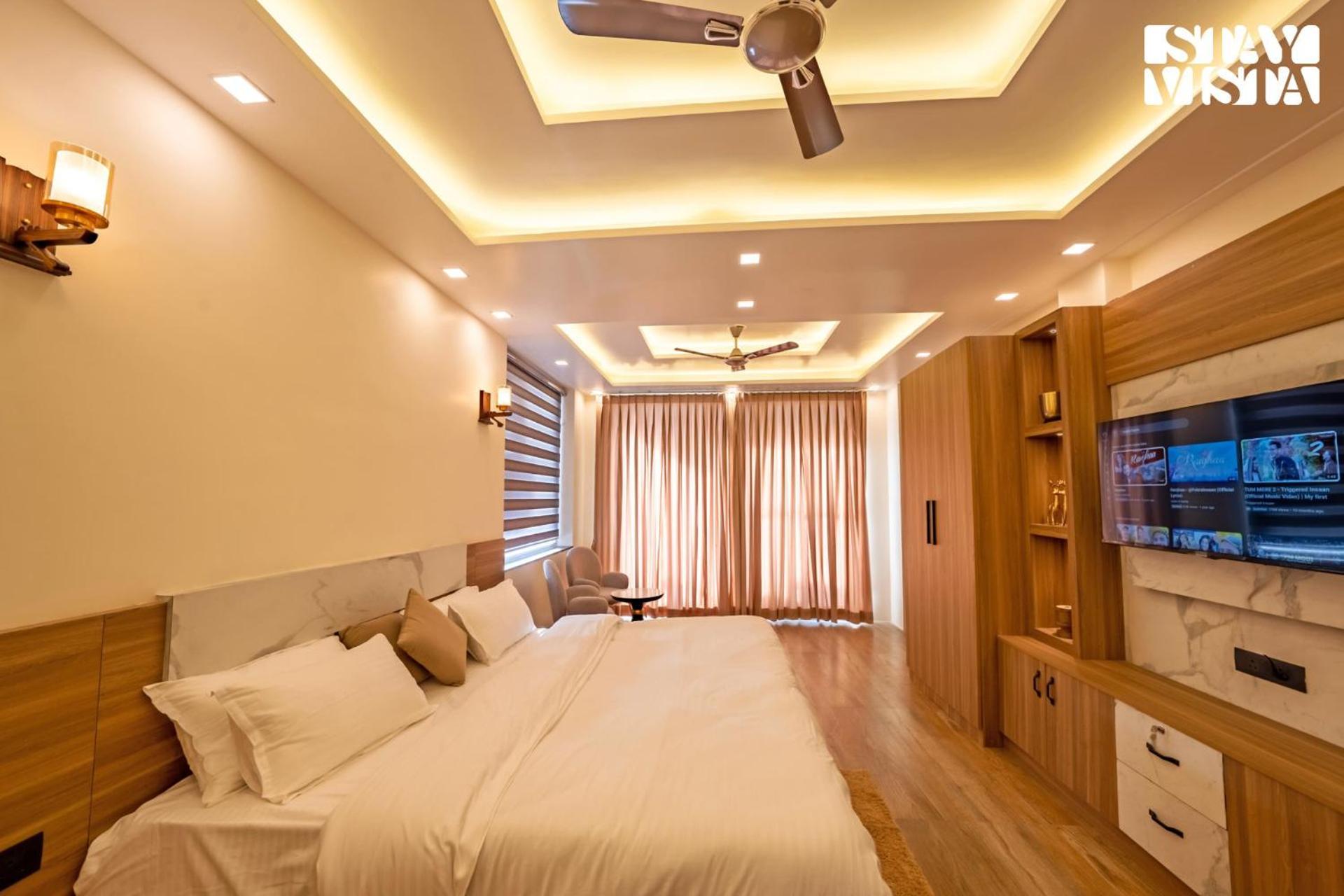 Stayvista At Sunset Springs With Pool & Views Nainital Luaran gambar